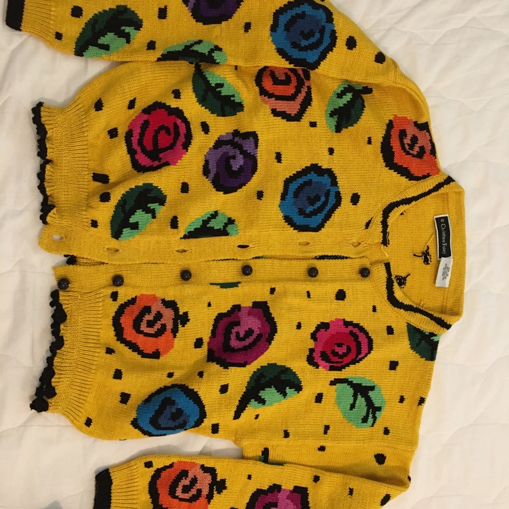 Christine Foley Vintage early design cardigan